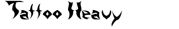 Tattoo Heavy font preview